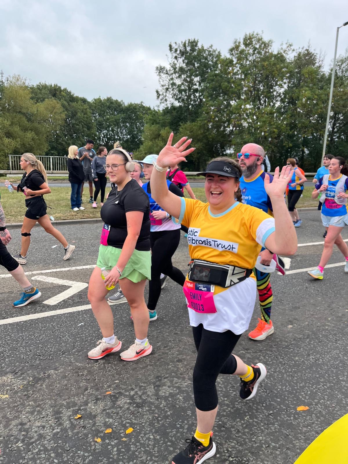 Team CF Runner running the Great North Run