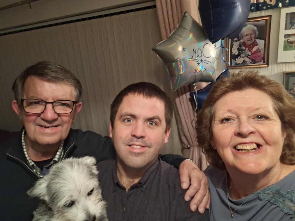 Judith, her husband and her son Dan 
