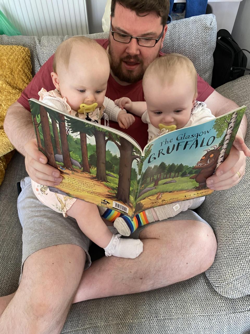 chris with the twins
