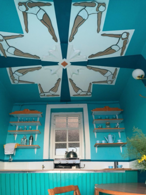 Beach hut inteior