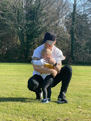 Luca with dad Jason