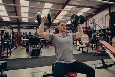 Kieron at the gym