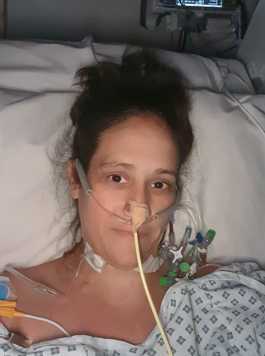 Image of Ana in hospital