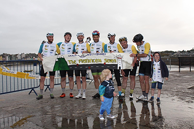 Duane and team on cycle ride