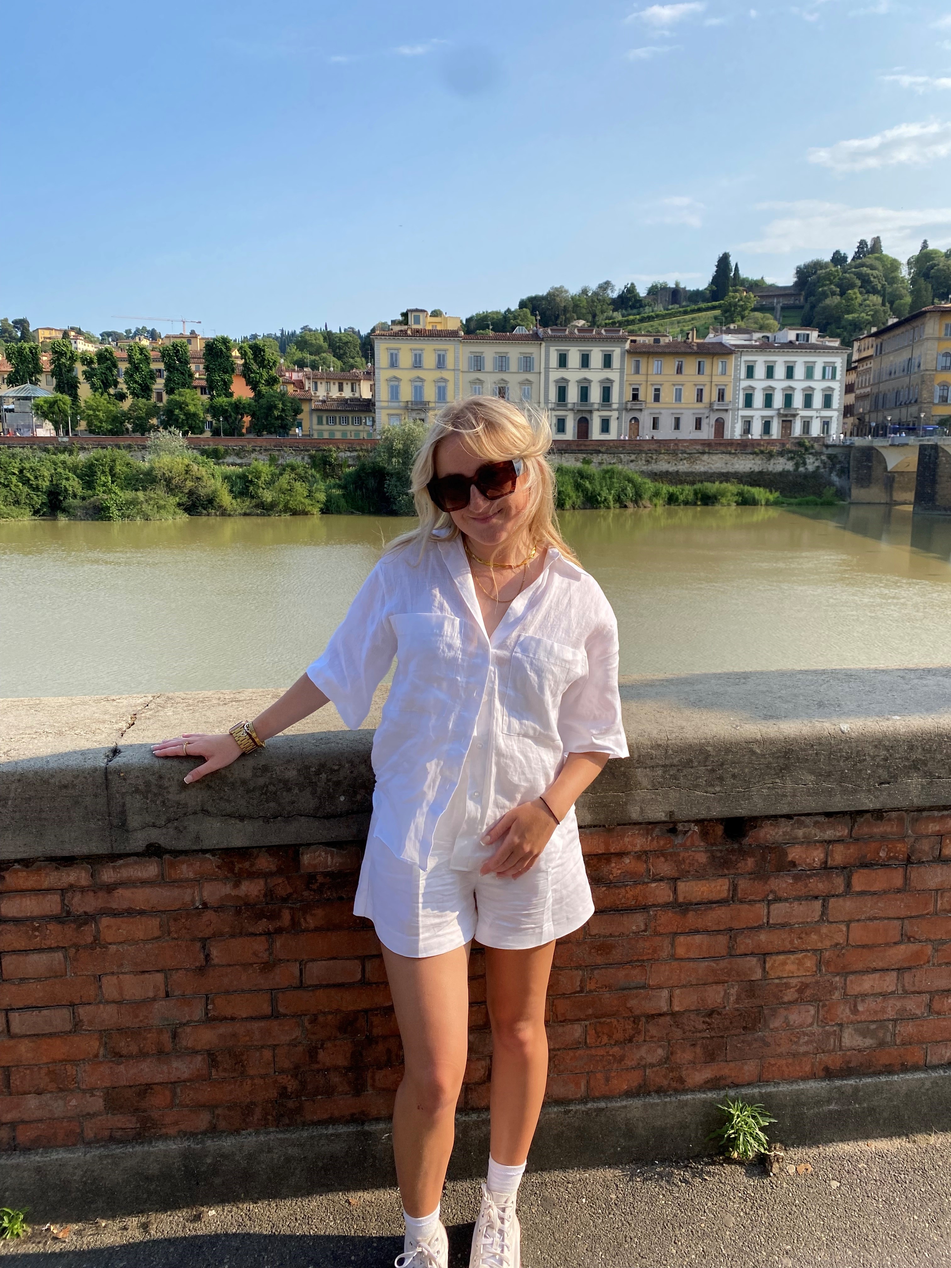 Emily by a river