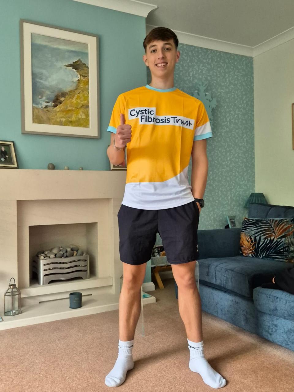 Henry in Cystic Fibrosis Trust shirt