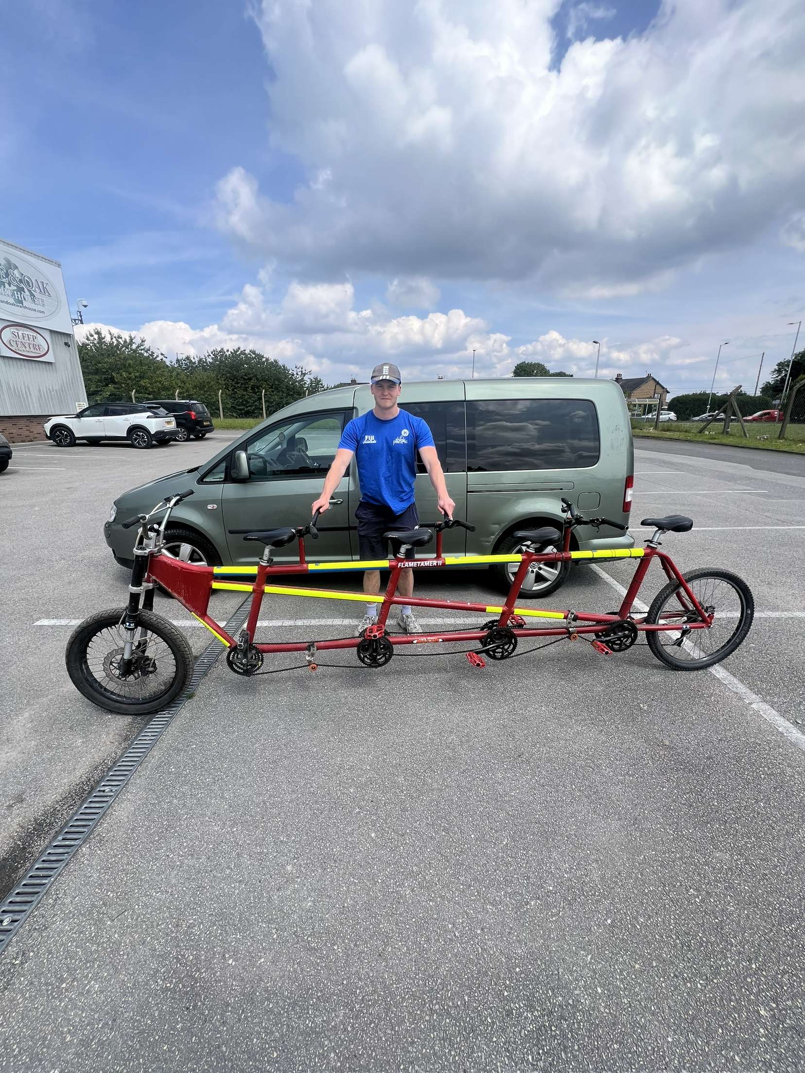 The tandem bicycle