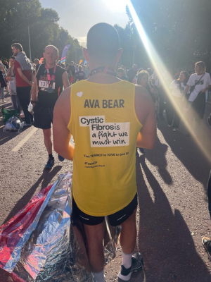 Ava's Dad runs the Marathon