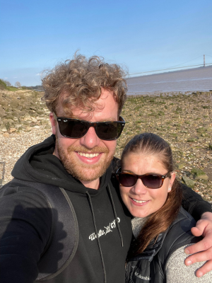 Kelly and Jack hiking