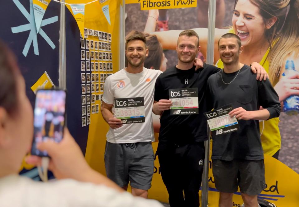 Tom, Luke and Dan at the marathon show