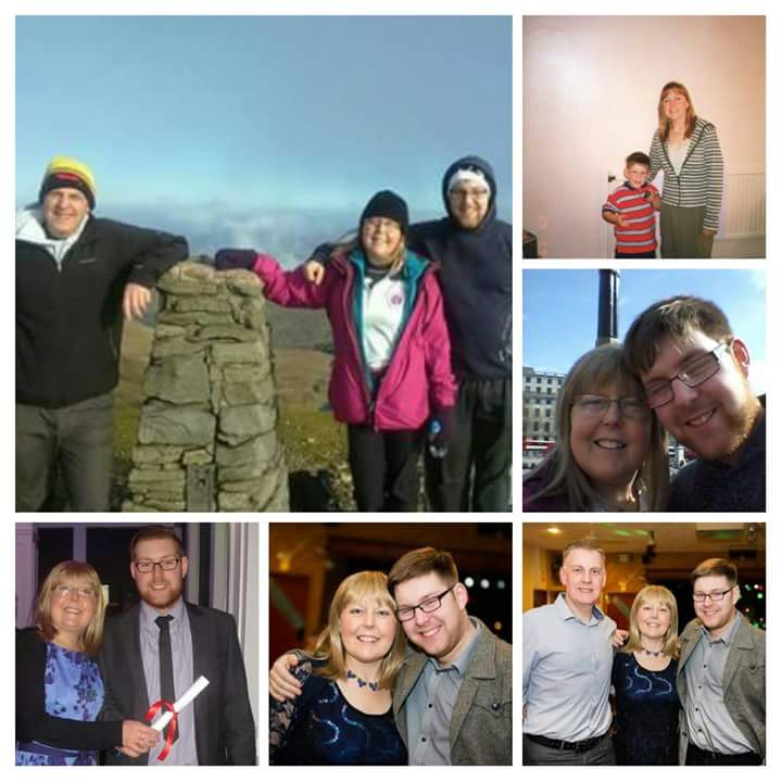 Photos of Vicky with her family