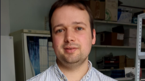 Photo of Arthur in the lab