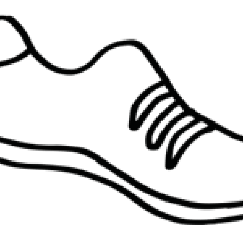 Running shoe doodle
