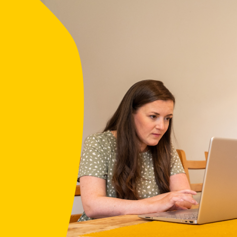 woman at computer