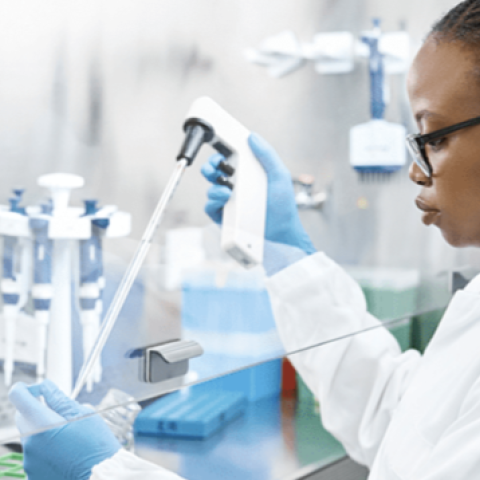Person in lab