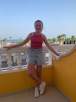 Lola on holiday