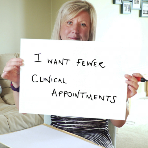 Sammie wants fewer clinical appointments