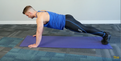 man doing push-up