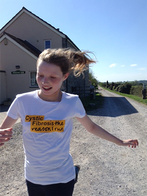 Clara training for colour run