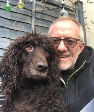 Derek with brown dog