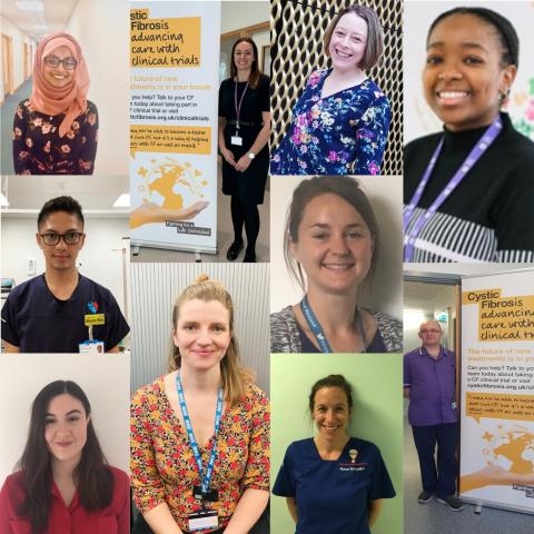 Headshots of cystic fibrosis Trials Accelerator Coordinators