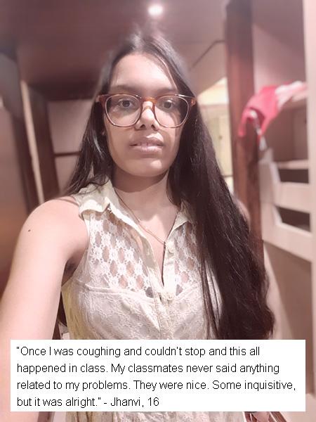 Jhanvi with quote
