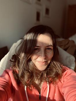 Michelle in her house