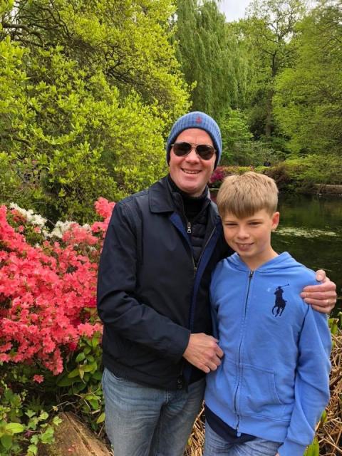 Tim Wotton and son