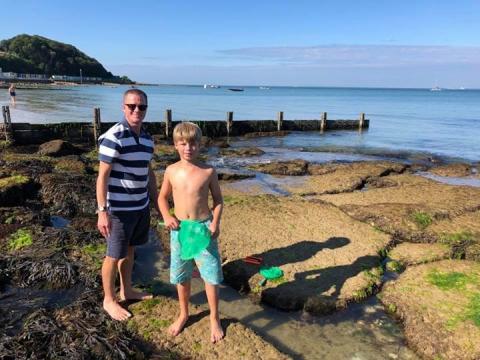 Tim Wotton and son
