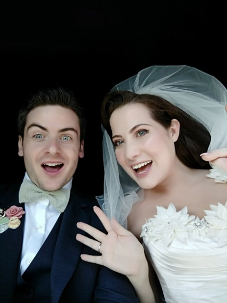 Gearoid and Bianca on their wedding day