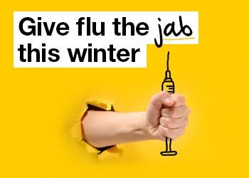 Give Flu the Jab campaign image