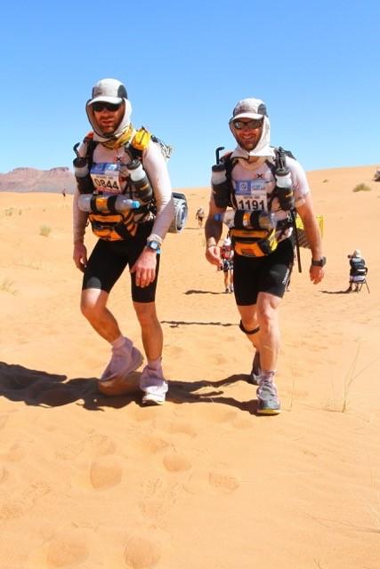Justin and Richard take on desert marathon for Cystic Fibrosis Trust