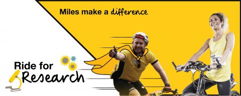 lr Team CF Ride for Research virtual cycle challenge webpage banner image