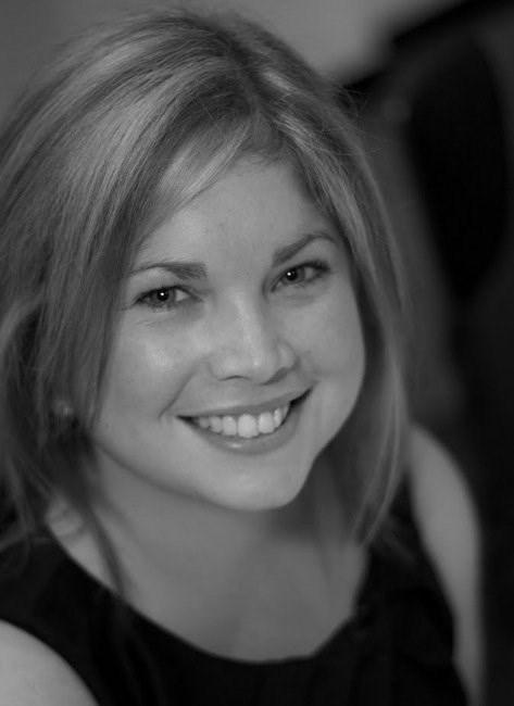 Black and white photo of Hannah