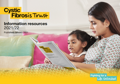 Front cover of Cystic Fibrosis Trust information resources catalogue