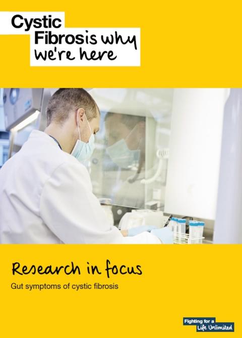 front cover of the Research in focus report showing scientist in lab