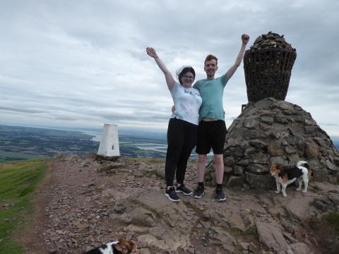 Andrew in the Ochil hills