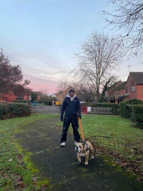 richard with dog
