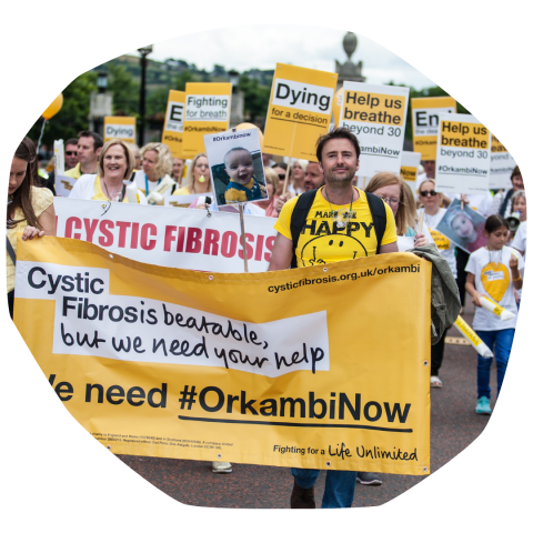 Orkambi protest