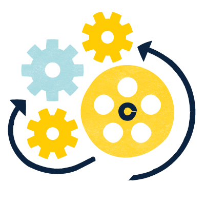 pictogram of cogs